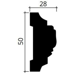 Размеры молдинга 1.51.326