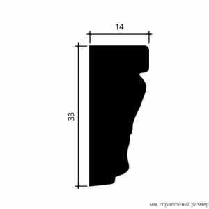Размеры молдинга 1.51.334