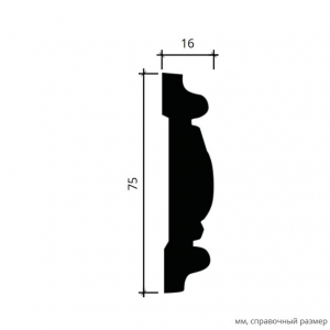 Размеры молдинга 1.51.335