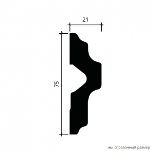 Размеры молдинга 1.51.341