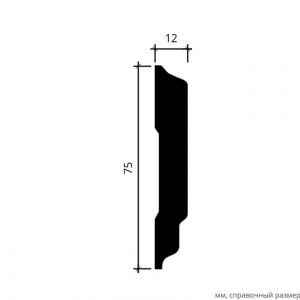 Размеры молдинга 1.51.343