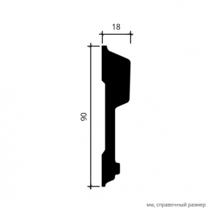 Размер молдинга 1.51.344