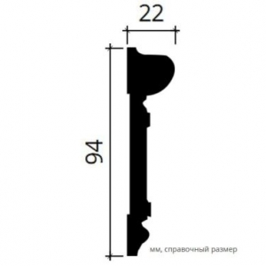Размеры молдинга 1.51.345