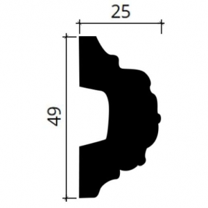 Размеры молдинга 1.51.348