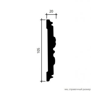 Размеры молдинга 1.51.349