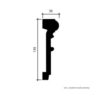 Размеры молдинга 1.51.350