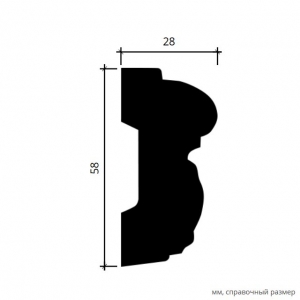 Размеры молдинга 1.51.351