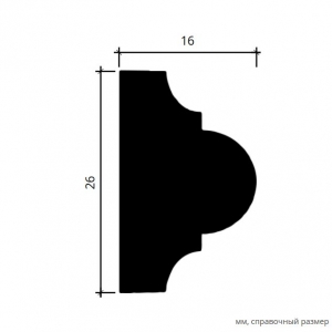 Размеры молдинга 1.51.353