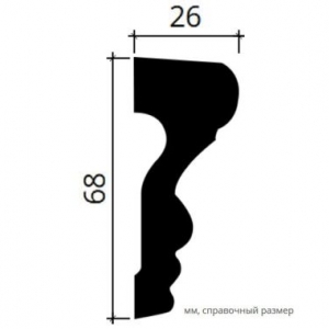 Размеры молдинга 1.51.354