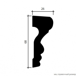 Размеры молдинга 1.51.354