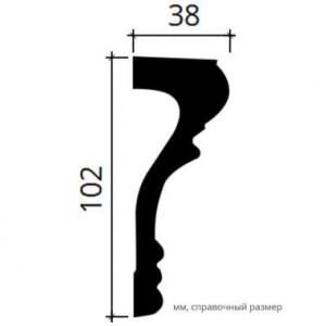 Размеры молдинга 1.51.355