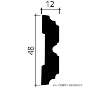 Размеры молдинга 1.51.357