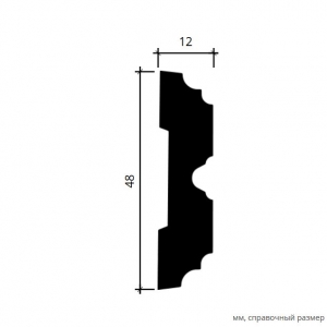Размеры молдинга 1.51.357