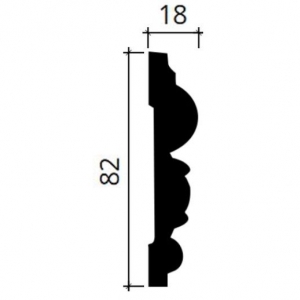 Размеры молдинга 1.51.358