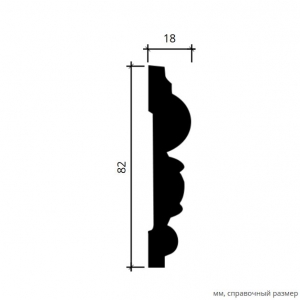 Размеры молдинга 1.51.358