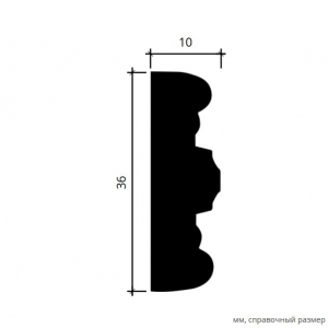 Размеры молдинга 1.51.359