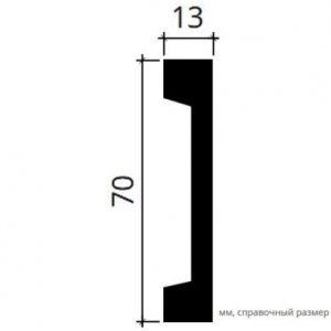 Размеры молдинга 6.51.363