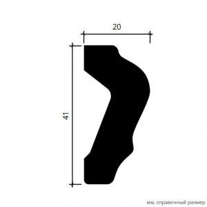 Размеры молдинга 1.51.375