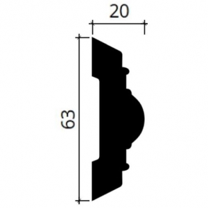 Размеры молдинга 1.51.376