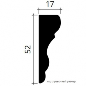 Размеры молдинга 1.51.377