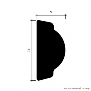 Размеры молдинга 1.51.378