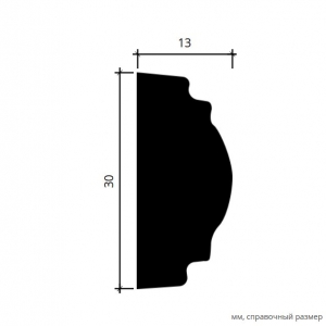 Размеры молдинга 1.51.379