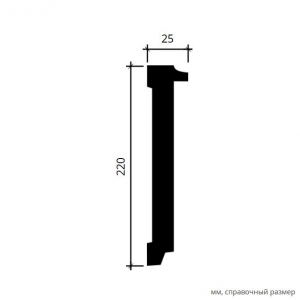 Размеры молдинга 1.51.380