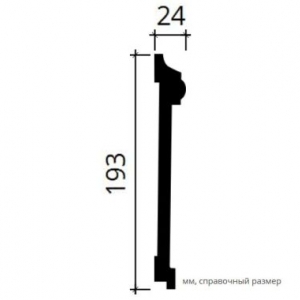 Размеры молдинга 1.51.381