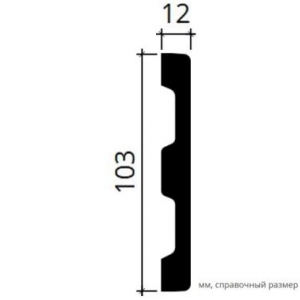 Размеры молдинга 6.51.385