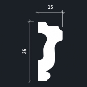 Размеры молдинга 1.51.386