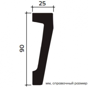 Размеры молдинга 1.51.388