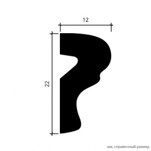 Размеры молдинга 1.51.401