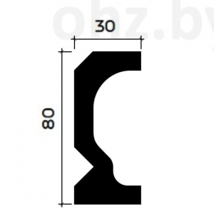 Размеры молдинга 1.51.818