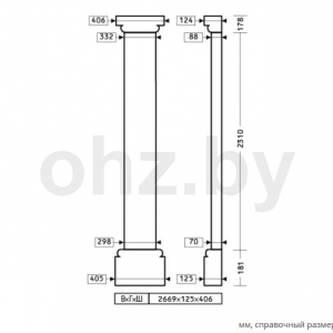Размеры пилястры 4.20.102