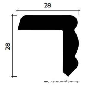 Угловой молдинг-карниз 6.50.239