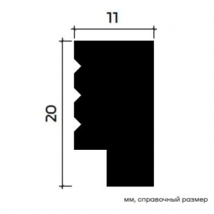 6.51.438 молдинг, размеры