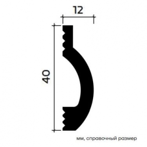 Молдинг 6.51.458, размеры