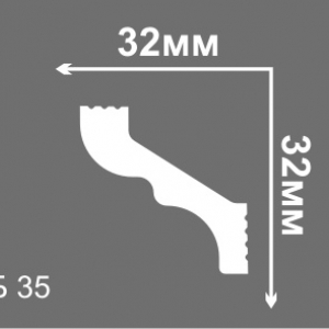 Пенопластовый плинтус Б35