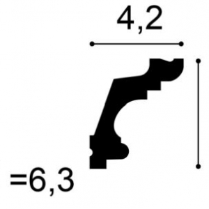 Размеры карниза С322