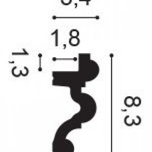 Размеры карниза С324
