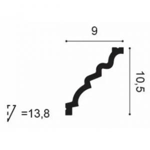 Размеры карниза С326