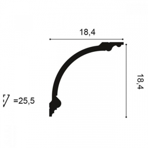 Размеры карниза С338