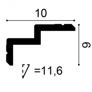 Размеры карниза С390