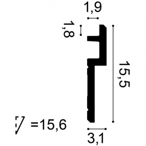 Размеры карниза C395