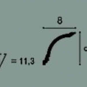 Карниз CX199 ORAC, размеры