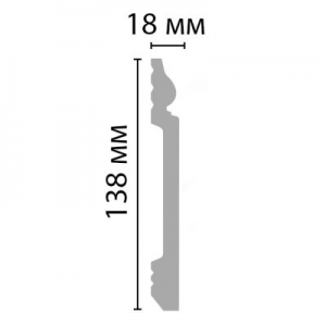 Размеры плинтуса D118