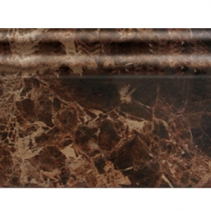Цветной плинтус из дюрополимера Decomaster D232-713 коричневый мрамор