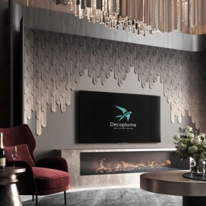 Панели decoplume в интерьере