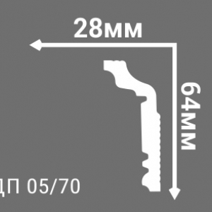 Потолочный плинтус для натяжного потолка 7 см.