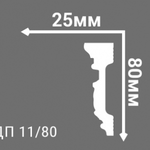 Плинтус из пенопласта ДП11-80, схема.